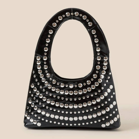 Multi Rivet Shoulder Bag