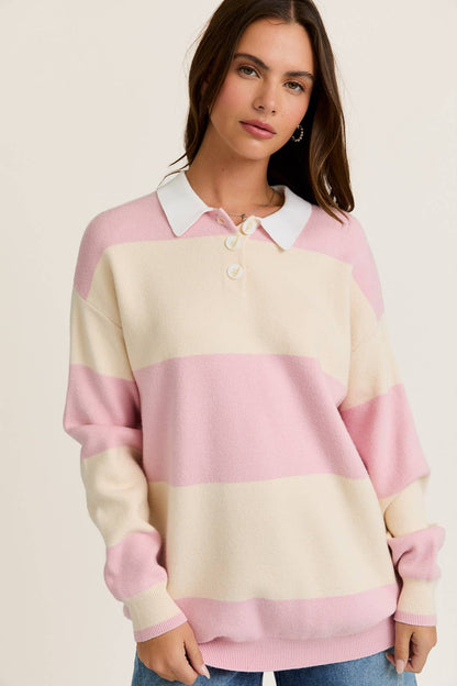 Isa Striped Rugby Sweater