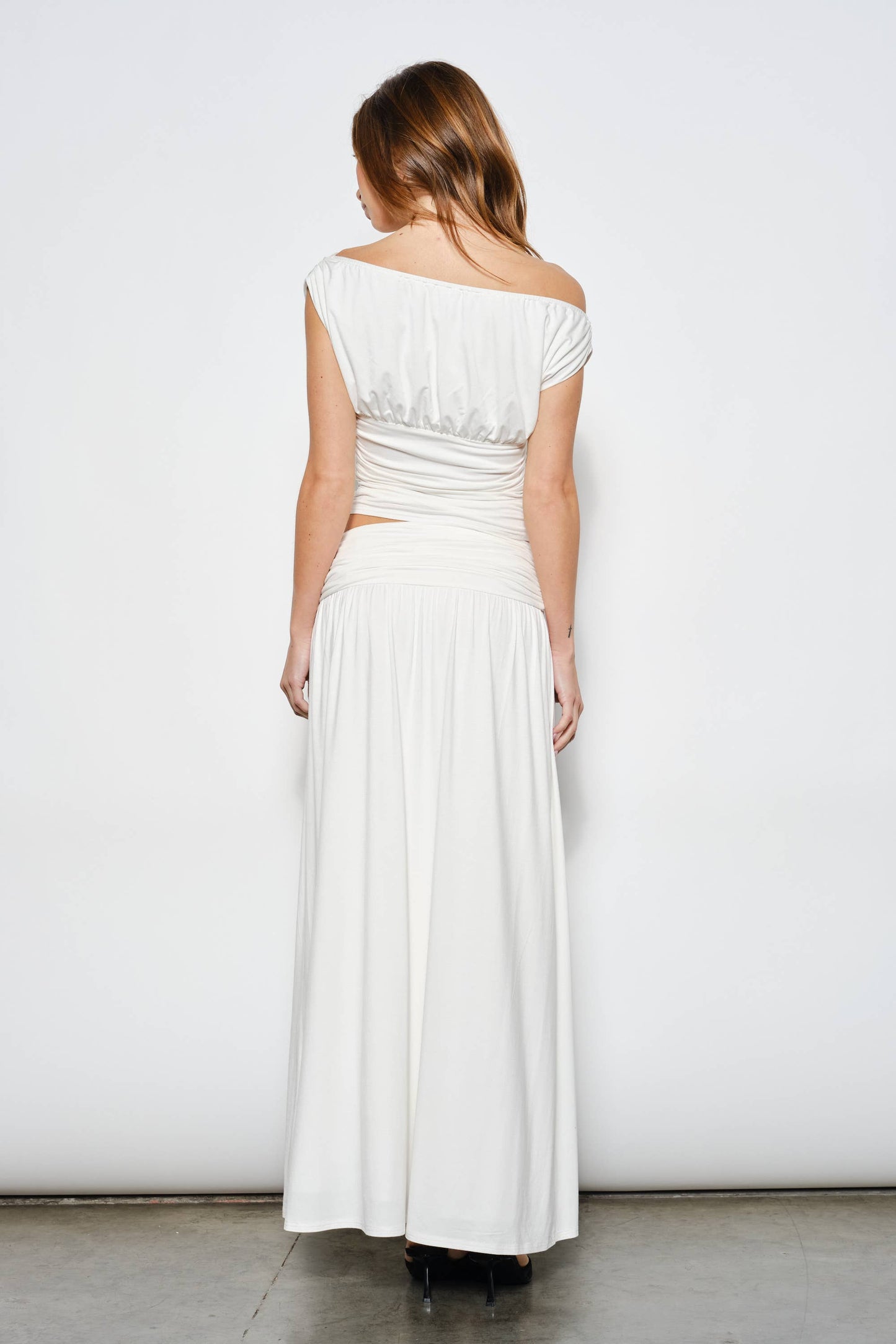 Itzel Ruched Off The Shoulder Top