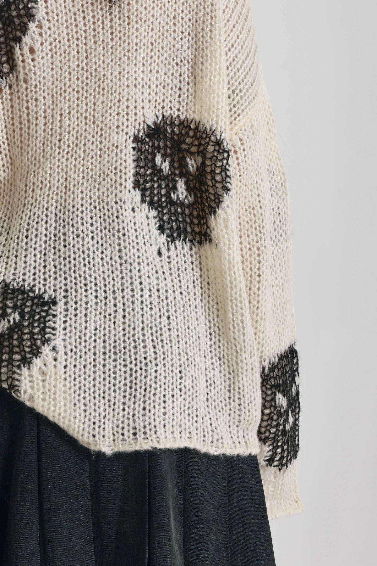 The Ragged Priest Bonehead Skull Oversized Knit Jumper