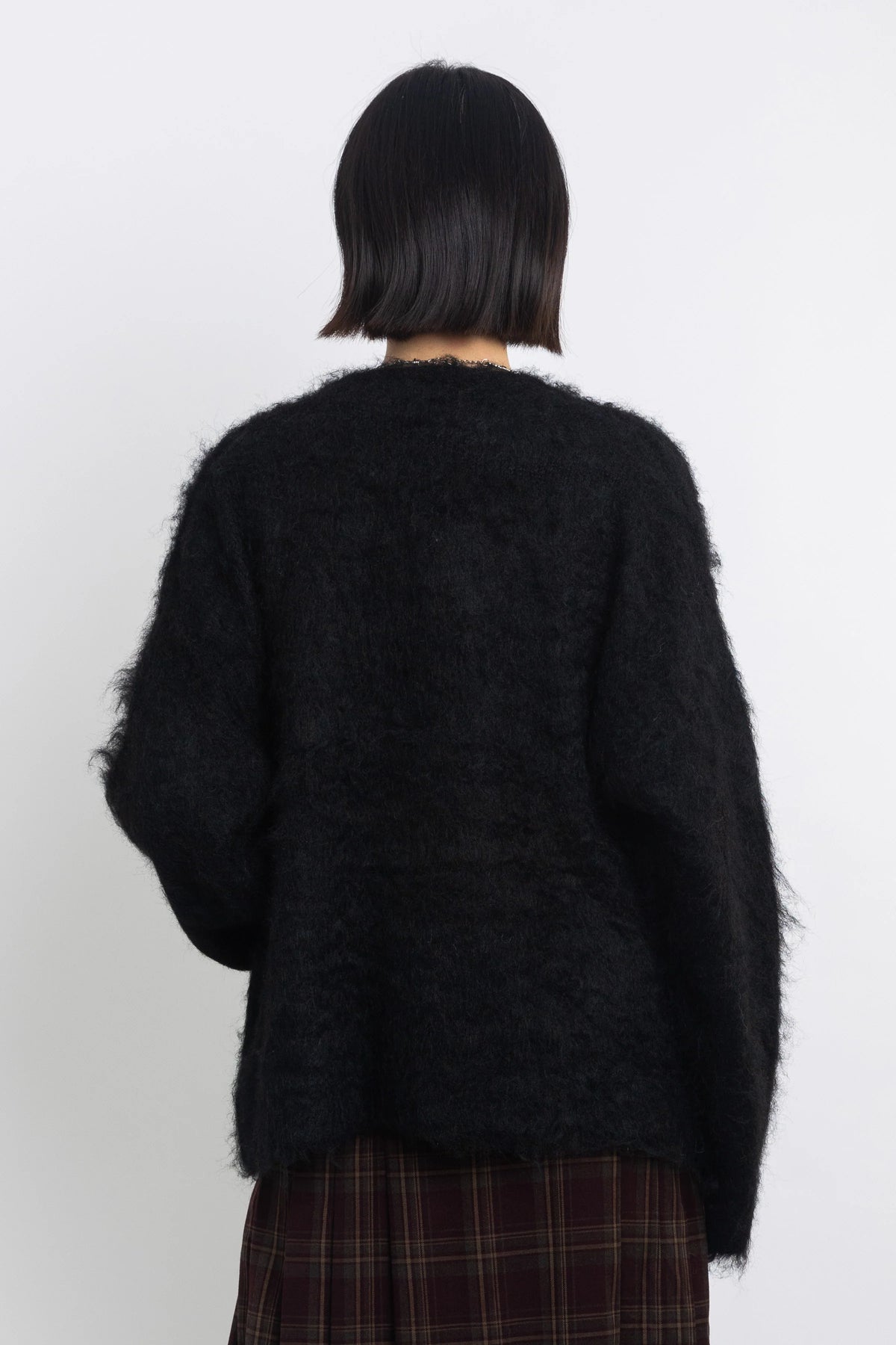 The Ragged Priest Onyx Fluffy Knit Cardigan