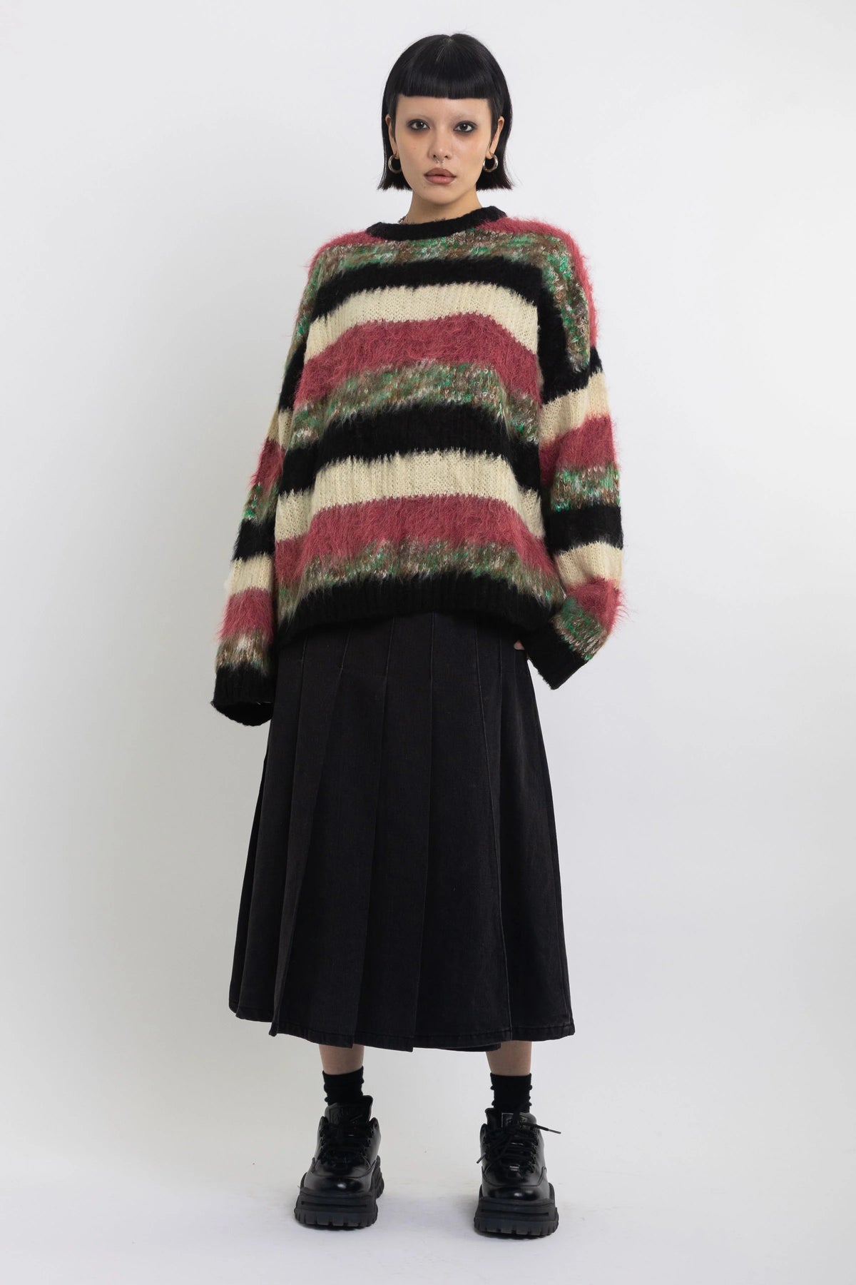 The Ragged Priest Pulse Stripe Oversized Knit Jumper