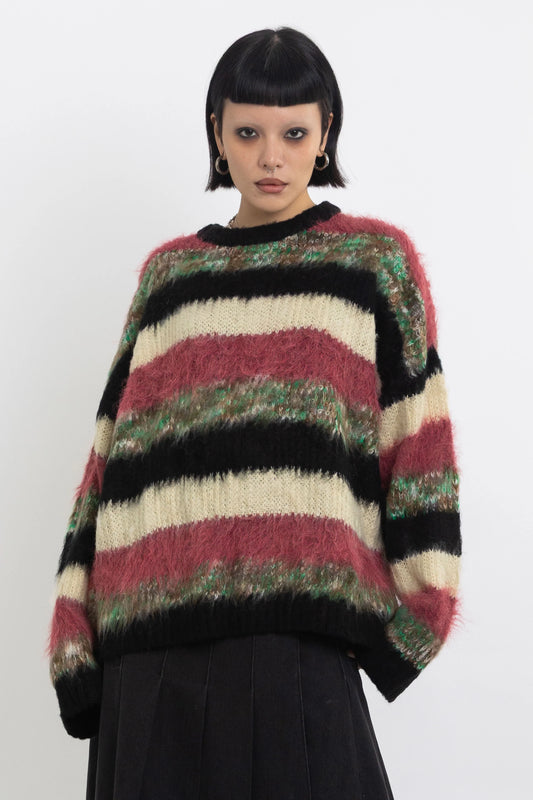 The Ragged Priest Pulse Stripe Oversized Knit Jumper