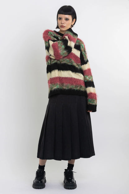 The Ragged Priest Pulse Stripe Oversized Knit Jumper