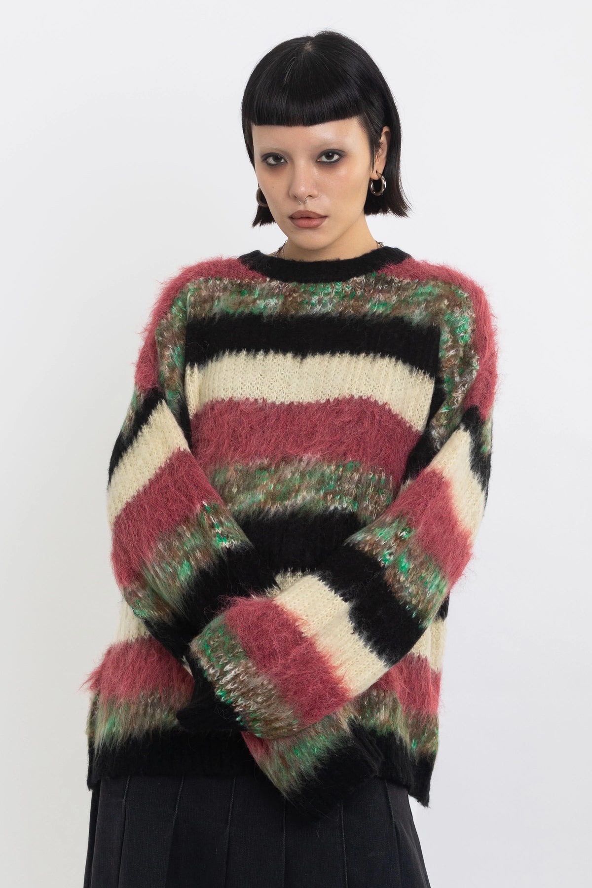 The Ragged Priest Pulse Stripe Oversized Knit Jumper