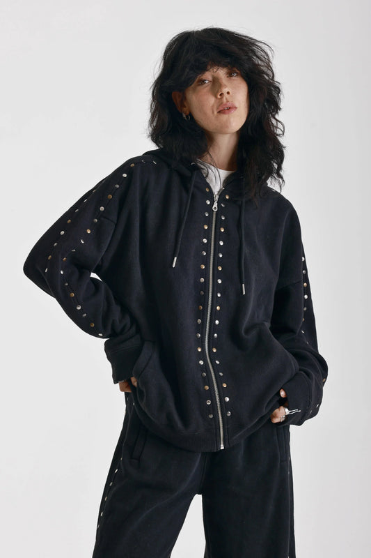 The Ragged Priest Vegas Oversized Studded Hoodie