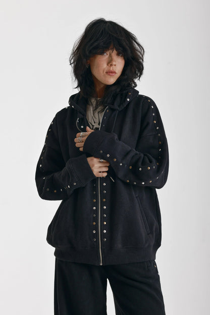 The Ragged Priest Vegas Oversized Studded Hoodie