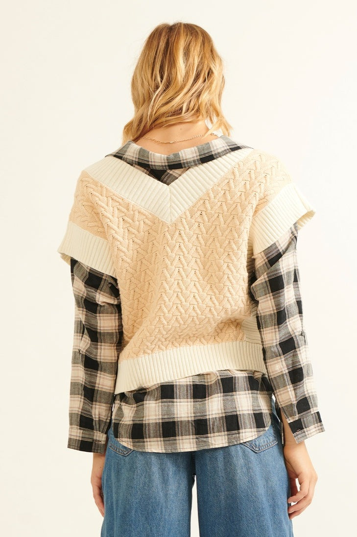 Beckett Cable Knit Sweater Vest