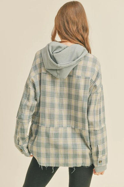 Brennan Plaid Flannel Hoodie