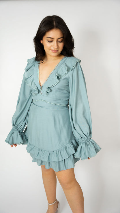 Cara Ruffle Mini Dress