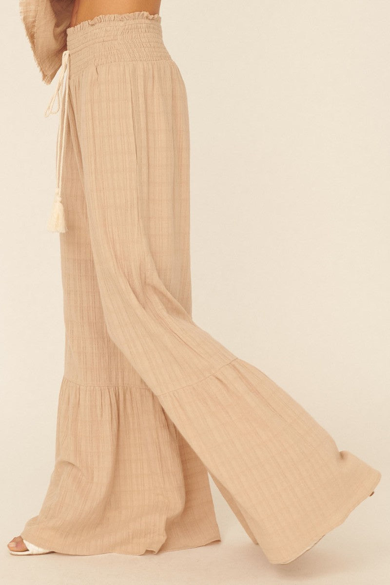 Ashlyn Smocked Flair Pants