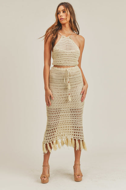 Anika Crochet Skirt Set