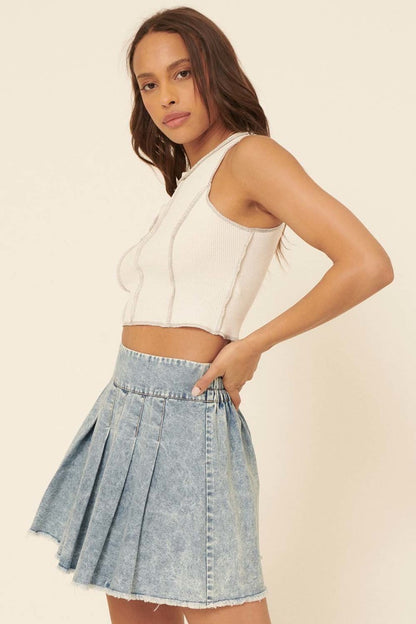 Arie Exposed Seams Tank Top