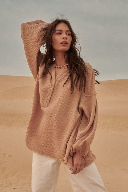 Alora Button Up Top