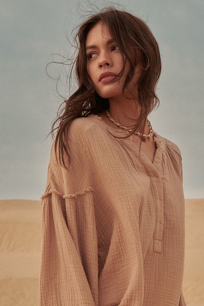 Alora Button Up Top