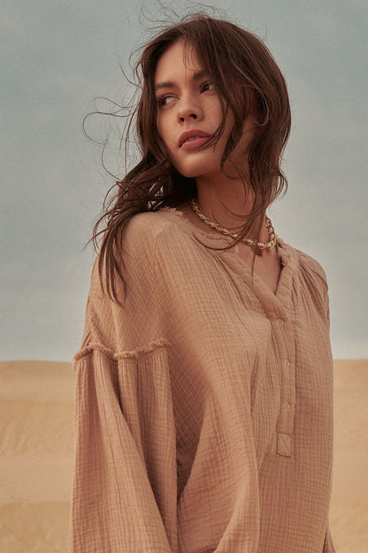 Alora Button Up Top