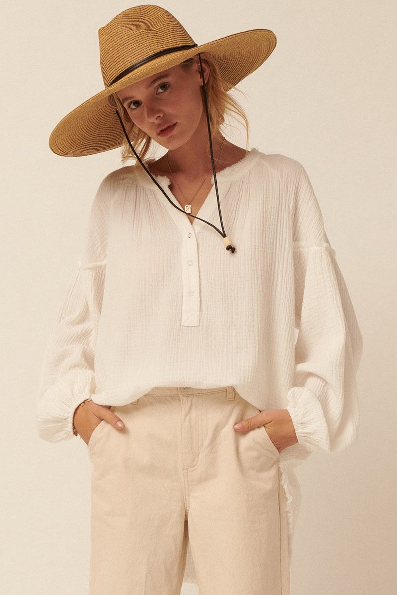 Alora Button Up Top