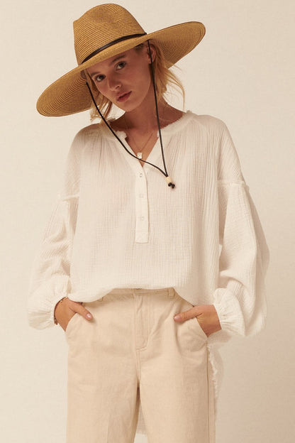 Alora Button Up Top