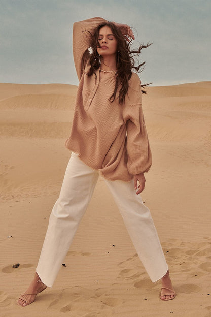 Alora Button Up Top