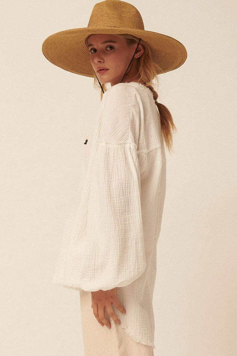 Alora Button Up Top