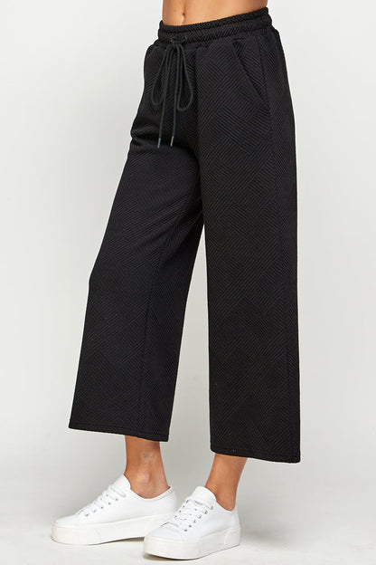 Delilah Textured Wide Leg Pants