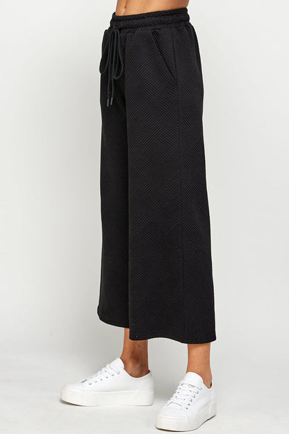 Delilah Textured Wide Leg Pants
