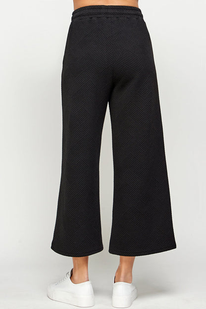 Delilah Textured Wide Leg Pants