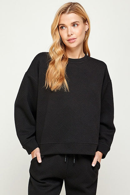Delilah Textured Sweatshirt