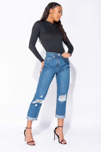 Amina Rib Knit Bodysuit