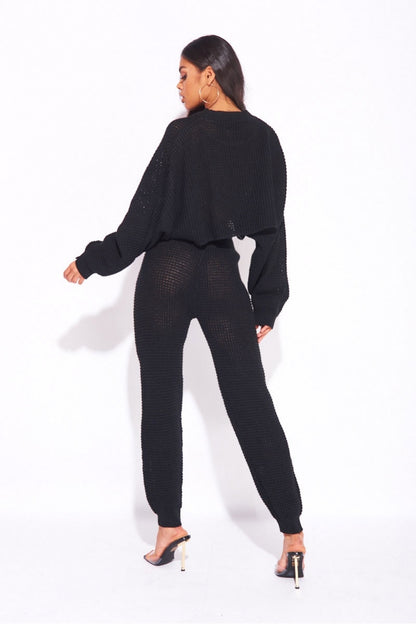 Waffle Knit Lounge Set