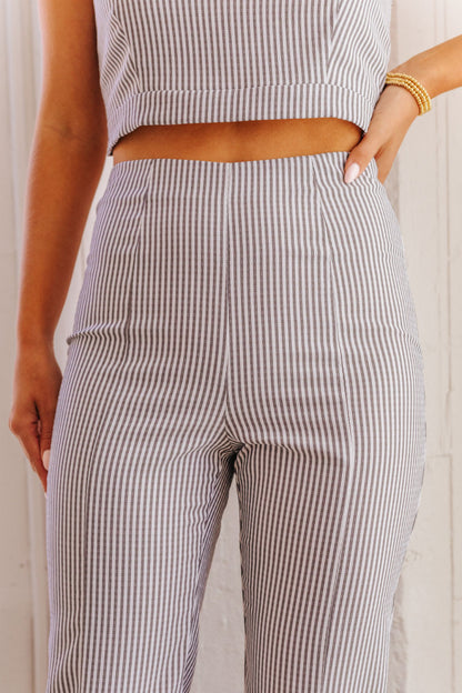 Annie Pin Stripe Pant Set