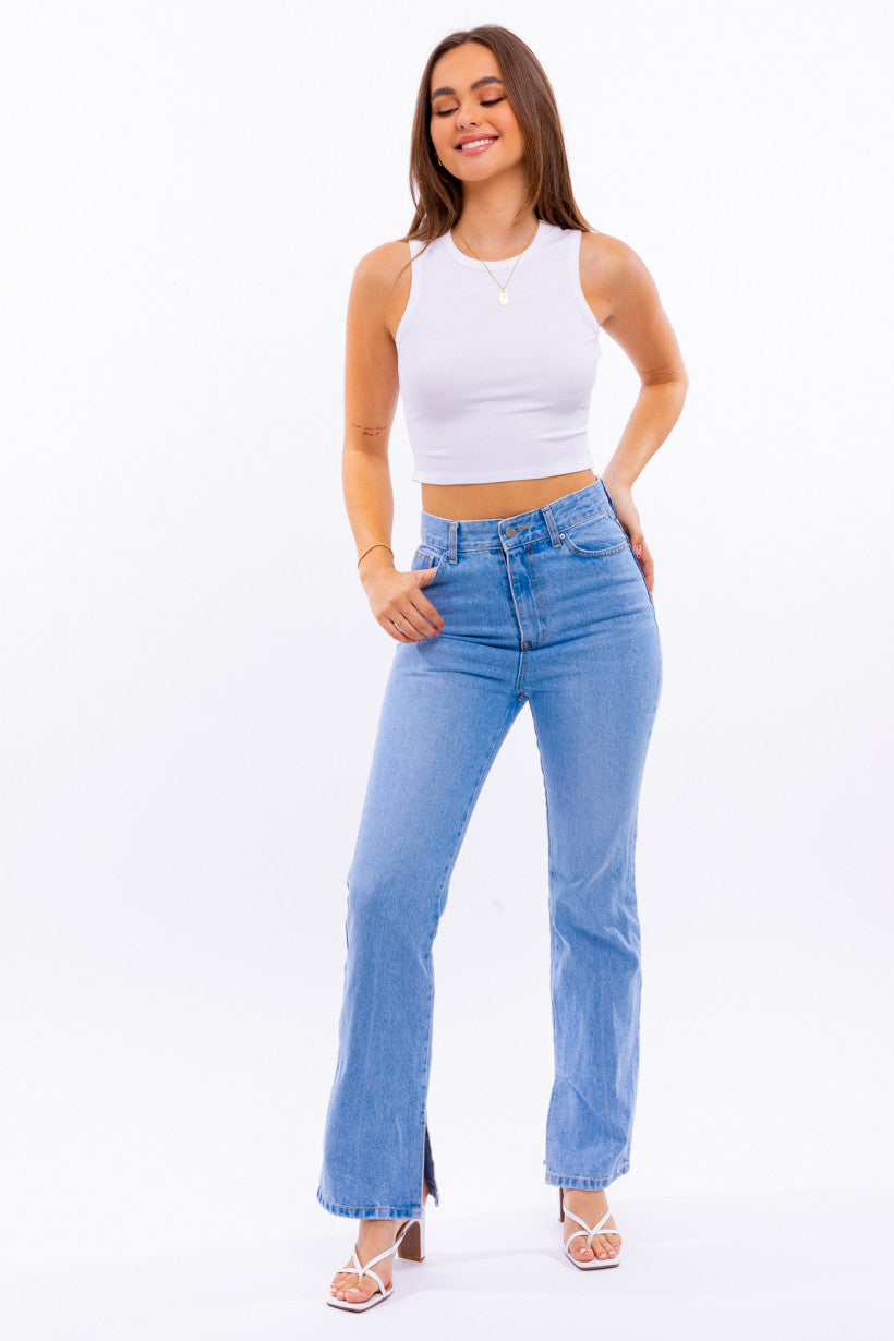 Arabelle High Neck Crop Top