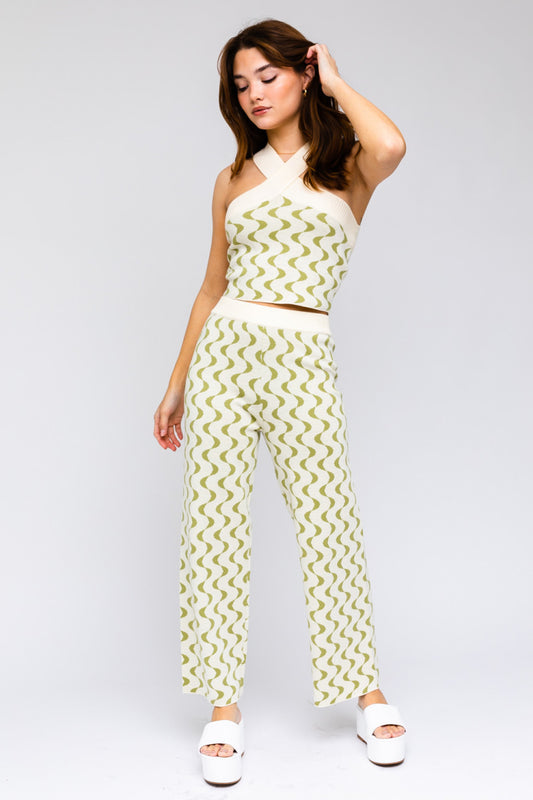 Adalyn Halter Sweater Set